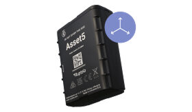 Asset5 GPS asset tracker with built-in accelerometer for motion detection
