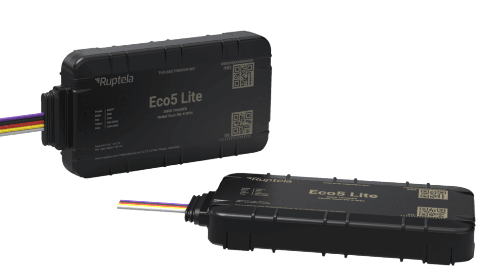Ruptela Eco5-Lite compact GNSS tracker for vehicle tracking
