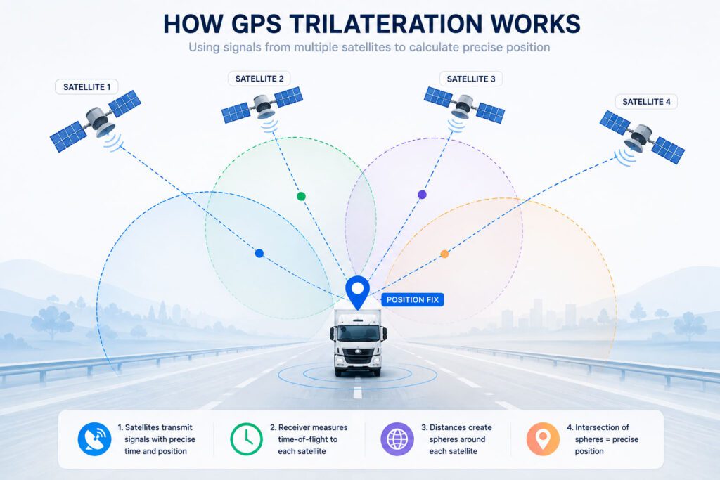 How GPS trilateration works