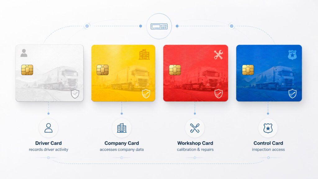 The 4 Types of Tachograph Cards